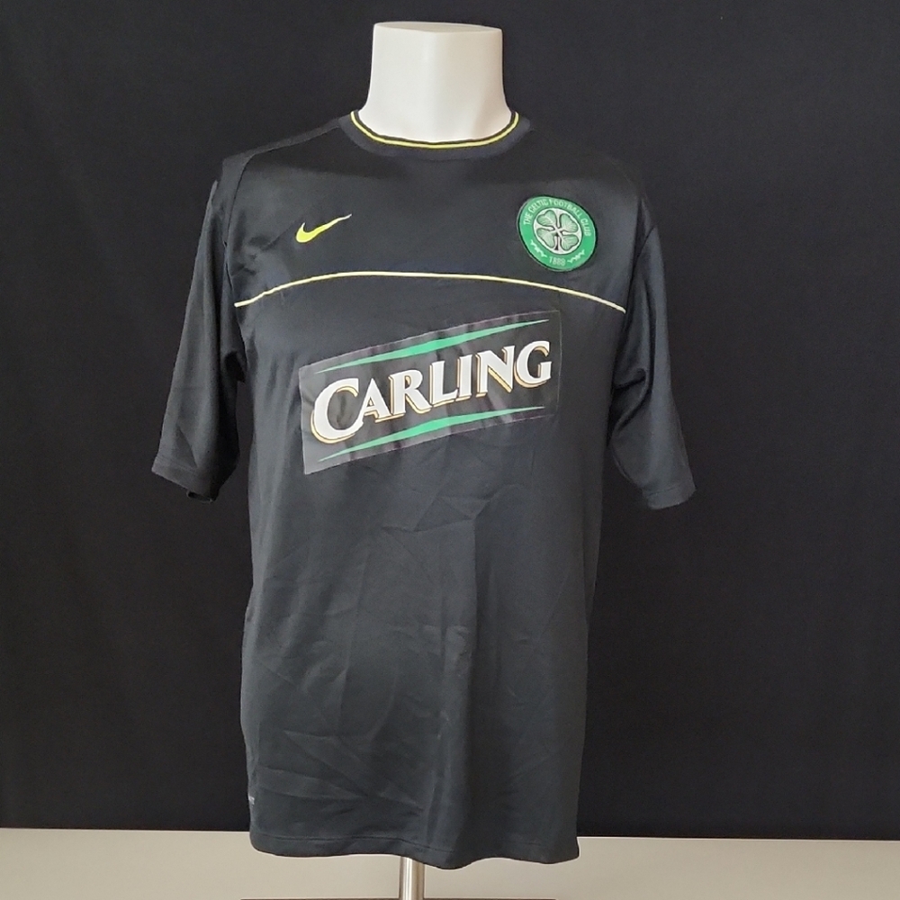Nike Black and Green Men's Jersey
